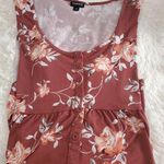 Torrid Women's Plus Size Size 2XL Red Floral Tunic Button Down Front Stretch Dress Blouse Photo 5