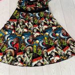 Shrine Of Hollywood Vintage Cocktail Dress Classic Monster Print Photo 7