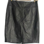 Cache NEW  Size 8 Black Pencil Skirt Leather Photo 0