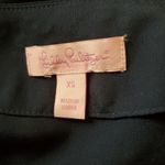 Lilly Pulitzer Navy Blue Cold Shoulder Gold Stud Neckline Blouse (XS) Photo 6