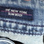 Vigoss Slim Boot Jeans Women 3/4 Blue Medium Wash Denim Flap Pocket Y2K Low Rise Photo 6