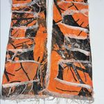 Rockstar Vibrant Orange and Black Jeans with Distressed Details Size XS Photo 10