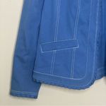 Peck & Peck  Weekend Jacket Blue Size 10  Eye Hook Photo 3