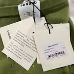 Sandro NEW Rhinestone-Embellished Green Midi Skirt Photo 4