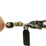 Vintage Womens Karla Jordan Peach Pastel Glass Bead Necklace 24" Long Photo 2