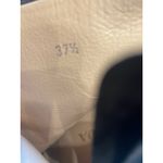 Prada  Black Suede Ruffle Accent Ankle Boots Heels Size 37.5 -7.5 -8 Italian Photo 4