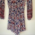 American Eagle Long Sleeve Floral Romper Size XXS Blue Photo 9