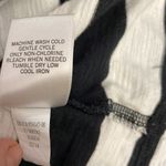 Banana Republic Black & White Striped Short Sleeve Cotton Mini Dress Size SP Photo 12