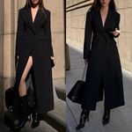 Commense Black Collar Pocket Blazer Coat Size M Photo 1