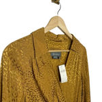 Anthropologie NWT  Long-Sleeve Mini Dress in Bronze Leopard Print Size XS Photo 7