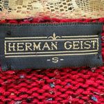 Vintage Lace Collar Sweater Size S Red Herman Geist Cottagecore Prairie 80s Photo 8