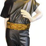 Versace Rare Limited Edition Medusa Bondage Leather Belt. Photo 3