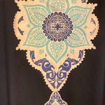 Black BOHEMIAN/Tribal print short sleeve maxi dress size small 0 Photo 2