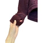Sweaty Betty Women Small Cropped Pullover Knit Burgundy Textured Sweater Top Photo 7
