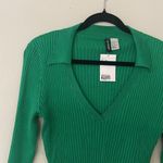 Divided NWT H&M Emerald Ribbed Knit Top Size XL Photo 4