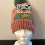 New Powder soft pink Hat inside with fur, with a dog in glasses Photo 0