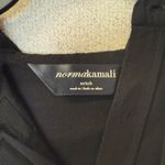 Norma Kamali  Women Size XS Black oversized Cotton hooded‎ top drawstring waist Photo 3