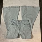 Rue 21 Blue Light Wash Bellbottoms Size 7 (Juniors) Flaws 70s Costume Cosplay Photo 1