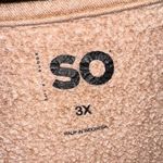 SO  Women's Tan Oversized Sweatshirt Photo 4