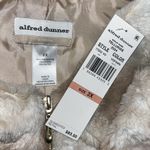 Alfred Dunner Woman NWT Size 2X White & Tan Zip Front Faux Fur Vest Jacket Photo 3