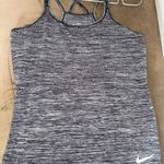 Nike Gray and Black Fitted Backless Tank Top Photo 1