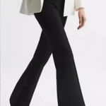 Reiss  Dylan Black Flared High Rise Trousers Size 4 Photo 0