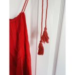 Alice + Olivia Revolve Danya Cami Tank Top XS Tassle Poppy Red Boho Bold Fall Photo 10
