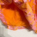 J.Crew Womens Skirt Orange Pink Floral Tiered Pull On Smocked Waist Size XS Photo 6