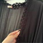 Ramy Brook Raelynn Black Lace Trip Swim Coverup Kimono Photo 5