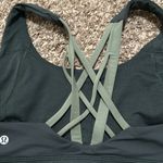 Lululemon  FREE TO BE ELEVATED sport BRA, size 12 Rainforest Green/Green Twill Photo 3