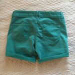 Aerie AE American Eagle Y2K Green Twill Midi Shorts Women’s Size 0 Photo 3