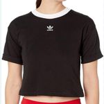 Adidas  Originals adicolor Black cropped t-shirt Photo 2