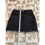 PacSun  Distressed Black‎ Mini Jean Skirt Size 24 Photo 5