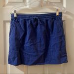 Forever 21  Blue Linen Blend Pull On Skirt Medium Photo 0