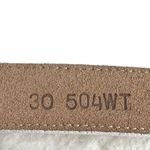 Justin Boots Justin‎ White Leather Belt Photo 2