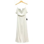 Lulus Power of Love White Strapless Jumpsuit size Medium NWT Photo 2