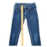 Vanity Womens jeans size 25 dark wash skinny leg denim stretch low rise Blue Photo 1