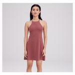 Girlfriend Collective Women's Fig Naomi Workout Dress Sz M Photo 0