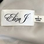 Eliza J  Geometric Scarf Print Sleeveless Maxi Dress in Blue/Yellow Photo 7