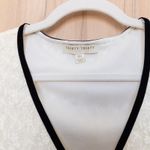 Y2K Thirty Thirty Lace Long Sleeve Mesh Top Sz M Cream Coquette Romantic Ballet Black Size M Photo 3