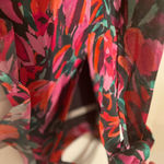 Milly  Sleeveless Halter Blouse with Tie Neck - Vibrant Floral Pattern Photo 3
