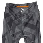 Orangetheory Leggings Gray Geometric Print Crop Length Skinny Leg Fitted Photo 3