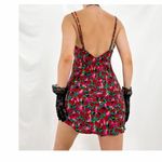 Victoria's Secret Victoria Secret gold label pink and red rose floral print slip dress Photo 4