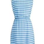 J.Crew  Mini Dress 0 Dree Striped Silk Blue White Nautical Summer Party Boat Photo 0