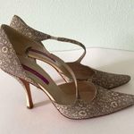 Nancy Geist Reptile Print D'Orsay Heels Size 39/US 8.5 Gray Photo 3