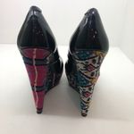 Steve Madden black Gavon tribal print color wedge Photo 3