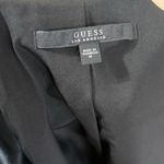 Guess  Faux Leather Moto Jacket Lace Sleeve Floral Print Size M Photo 10