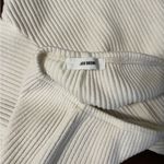 Joah Brown  CREAM IVORY HIGH
RISE PULL ON RIBBED SOFT ELASTIC SWEAT SHORTS! Photo 3