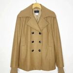 Patrizia Pepe Firenze Tan Pea Coat Size 44 Medium Photo 0