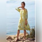 Johnny Was  Women's Yellow X Amanda Bond Emilia Midi Dress (Size M/L) Photo 2